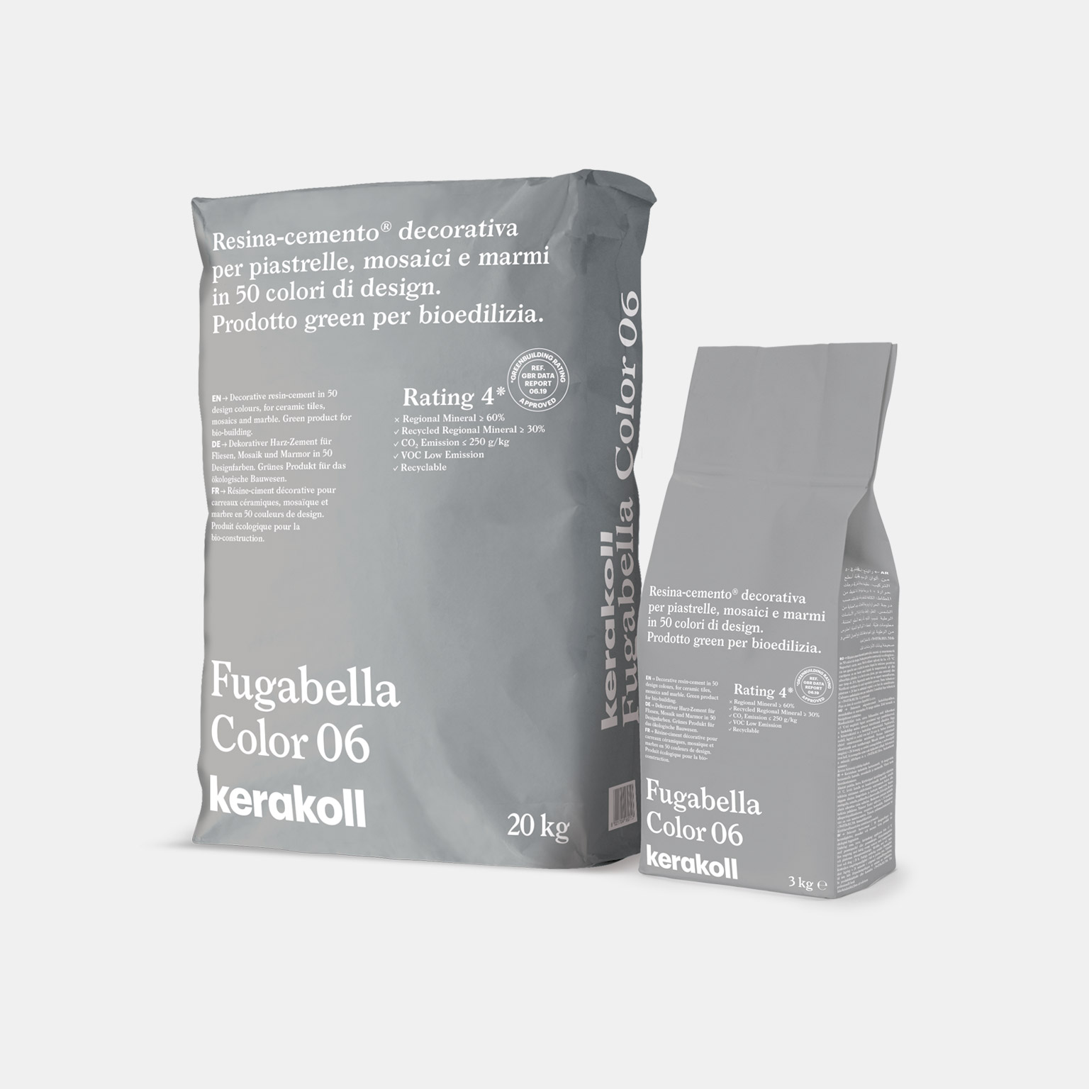 Resin&Cement Kerakoll Fugabella Color Hybrid Grout 3KG Bags *All 50 Available*