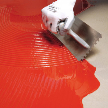 Laying resin-based coating materials